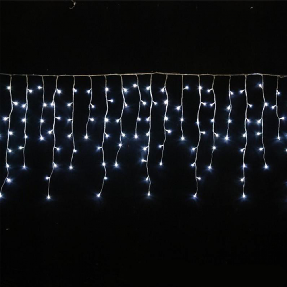 Jégcsap fényfüzér, 7 méter, fehér vagy kék