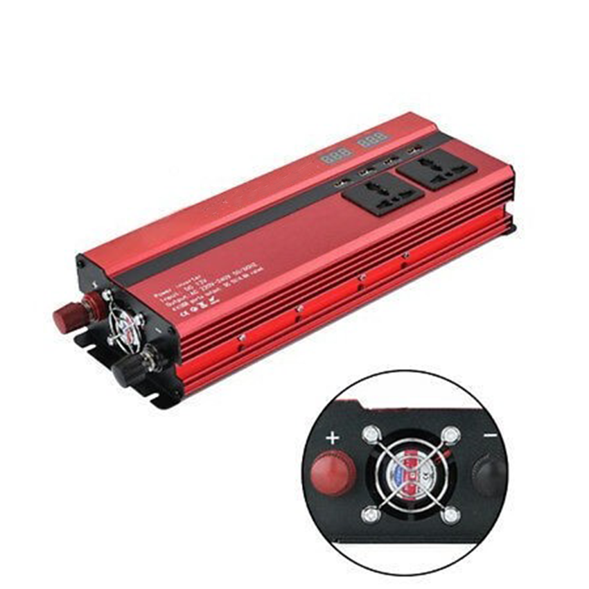 Inverter 2000W, 4 USB, 3 kimenet, 24V