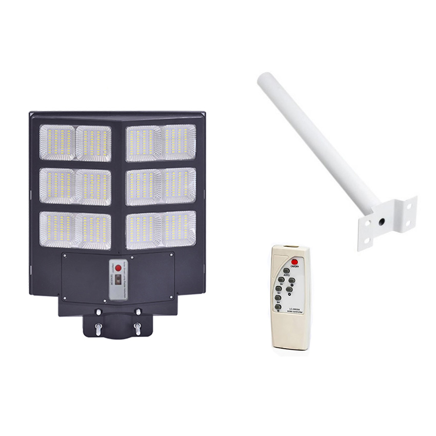 Solar utcai lámpa, dupla, 300W, távirányítós