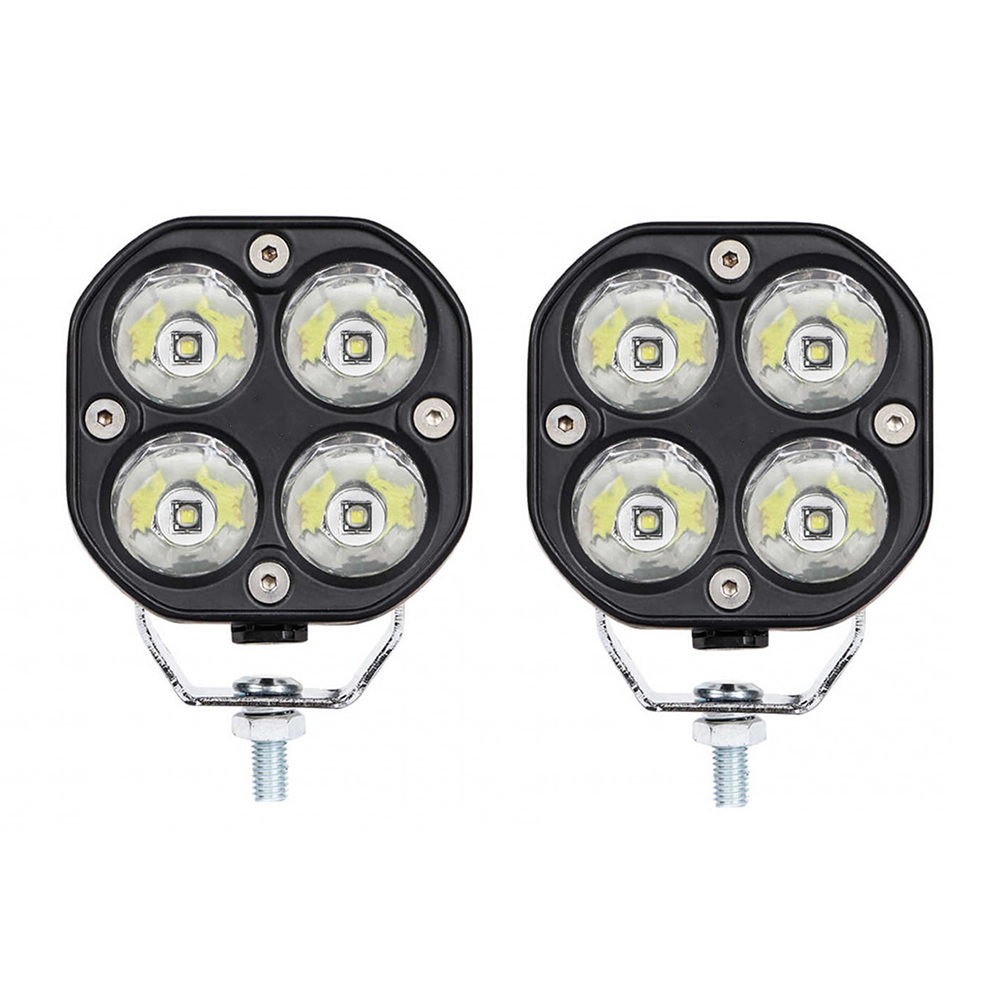 2 db autós projektor készlet, LED, 160W/szett, 10/30V, 7cm vastag