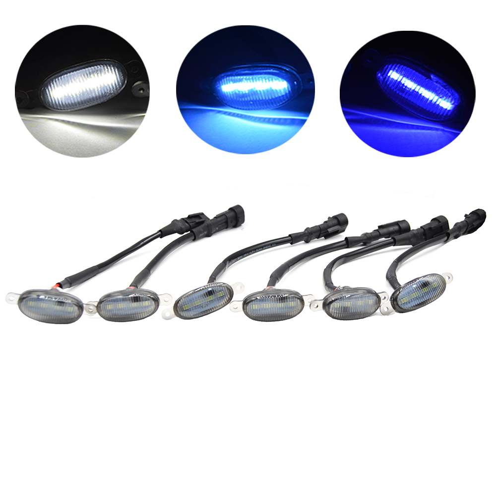 6 darabos nappali menetfény szett, hűtőrács díszítéshez, 36W