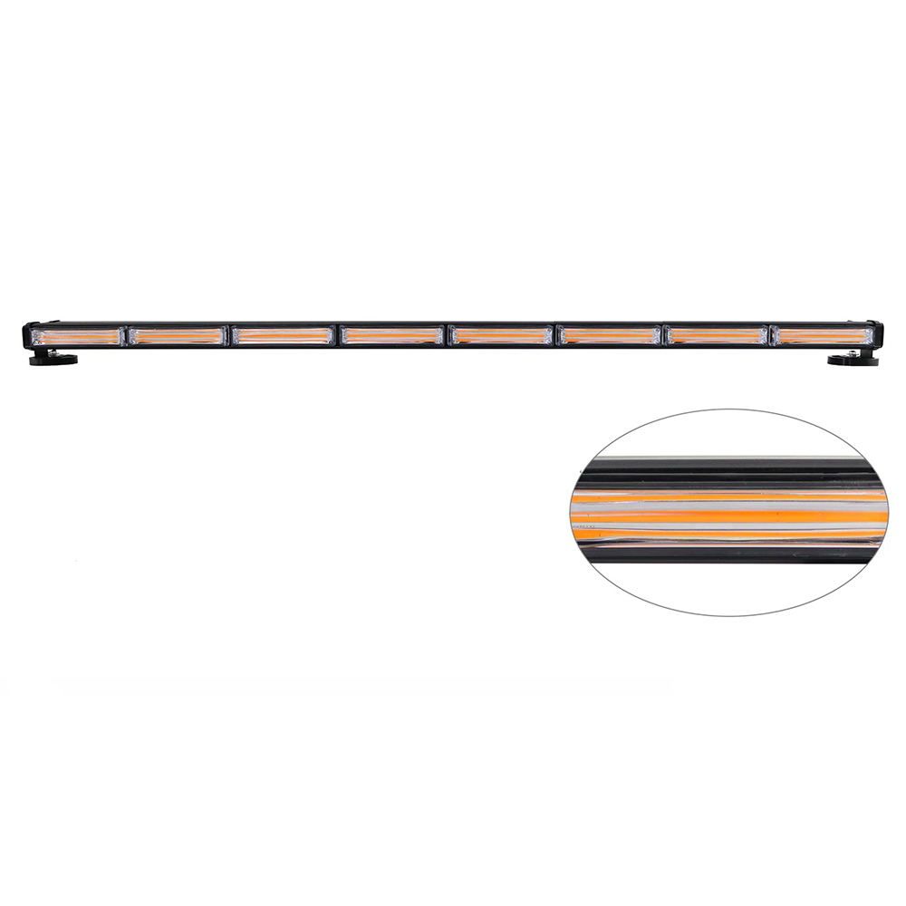 Dupla kivetítős autó figyelmeztető lámpa, 16 COB, 120cm, 160W