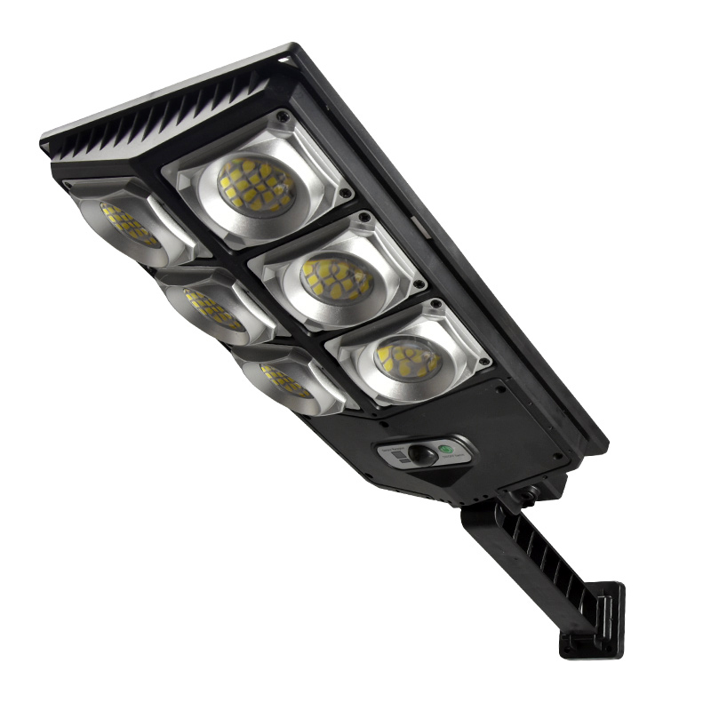 LED napelemes lámpa, 180SMD, távirányító, 80W