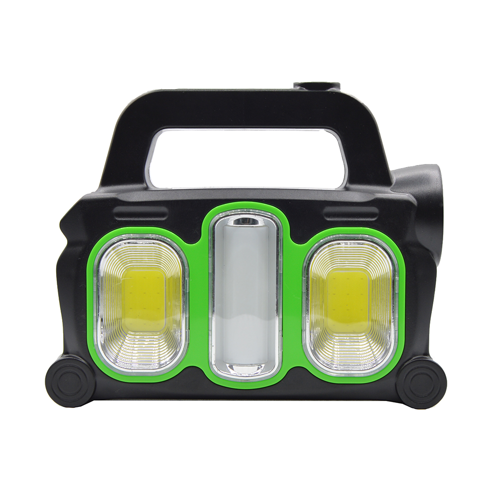 Kézi zseblámpa HB6168, napelem, USB, 10W
