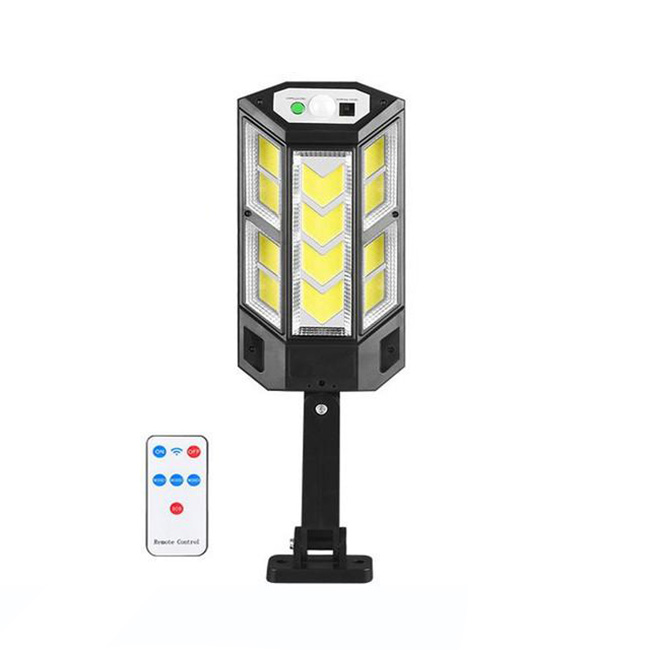 LED napelemes lámpa tartókonzollal, 124 COB, 200W