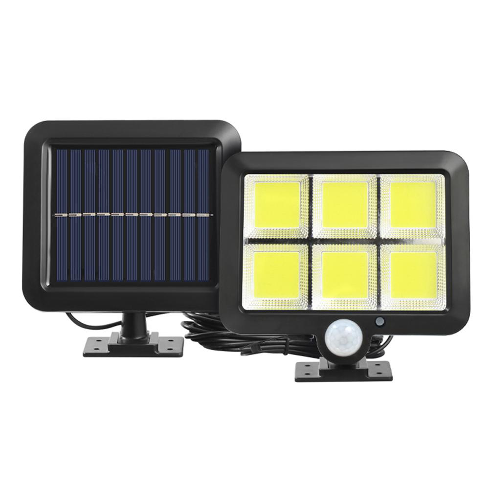 LED lámpa 120COB napelemmel, F120, mozgásérzékelő, 40W