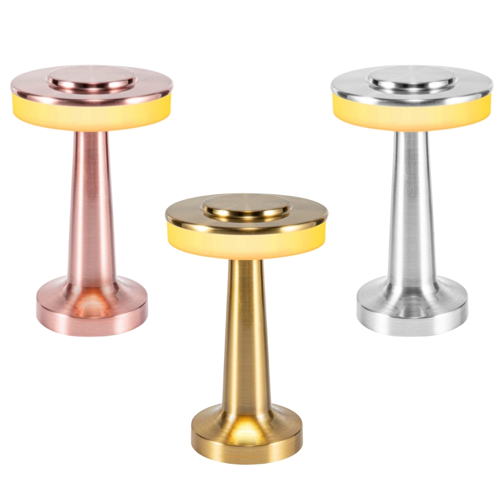 TL145 dekoratív asztali lámpa, hordozható, fém, 3 színben