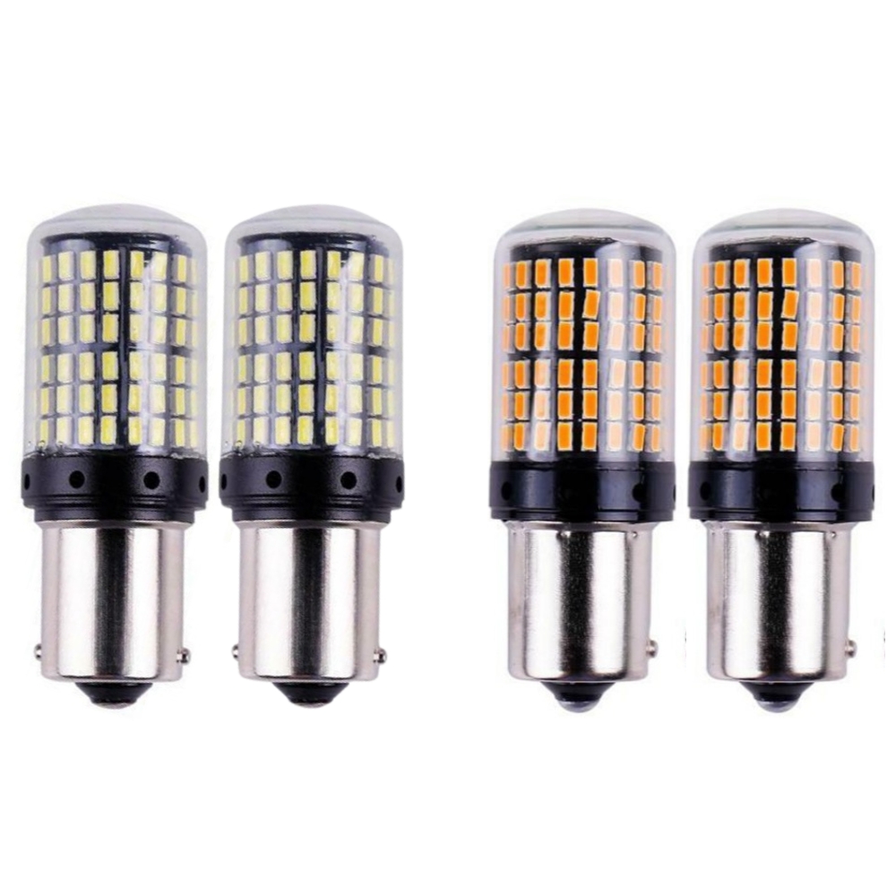 Set 2 db autóizzó 1156 BA15S P21W, 144 LED 12V, 2100 lm, 2 modell