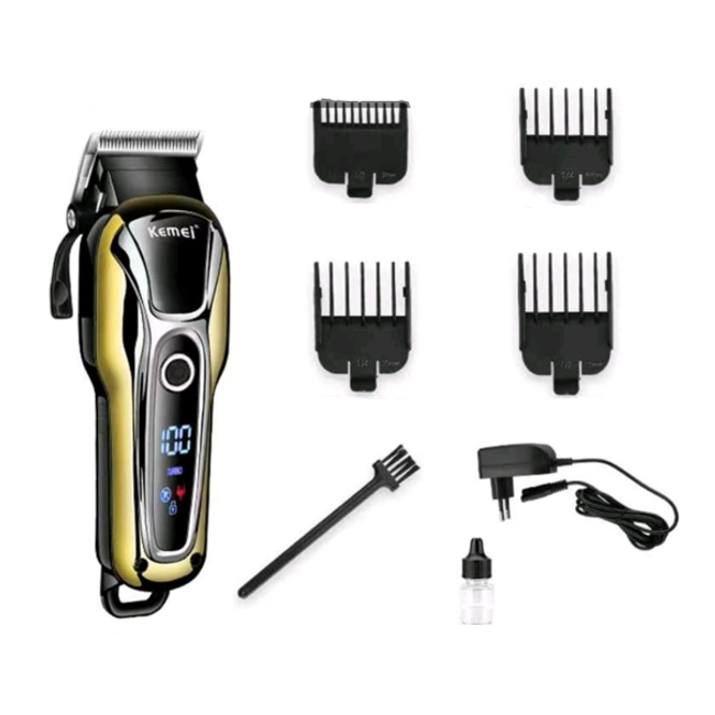 Professzionális hajvágó E020, 5W, rozsdamentes acél pengék, LED k