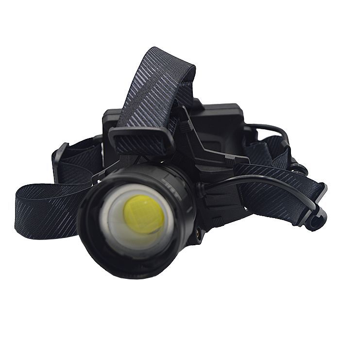 LED COB fejlámpa, újratölthető