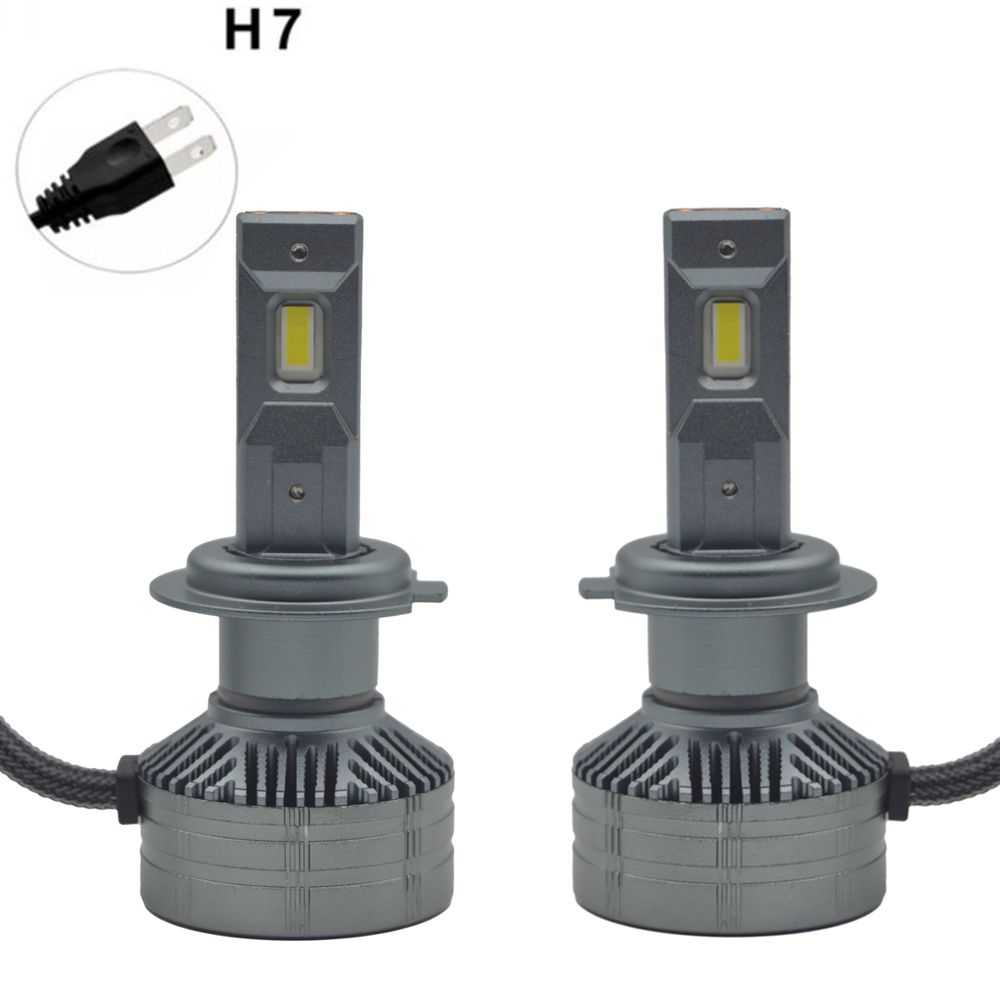 2 db V80 H7 autó izzó készlet, LED, 100W izzónként, 12000 lumen, 