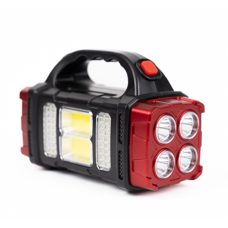 LED zseblámpa HB2678, napelemes töltés, 25W, 4 világítási mód