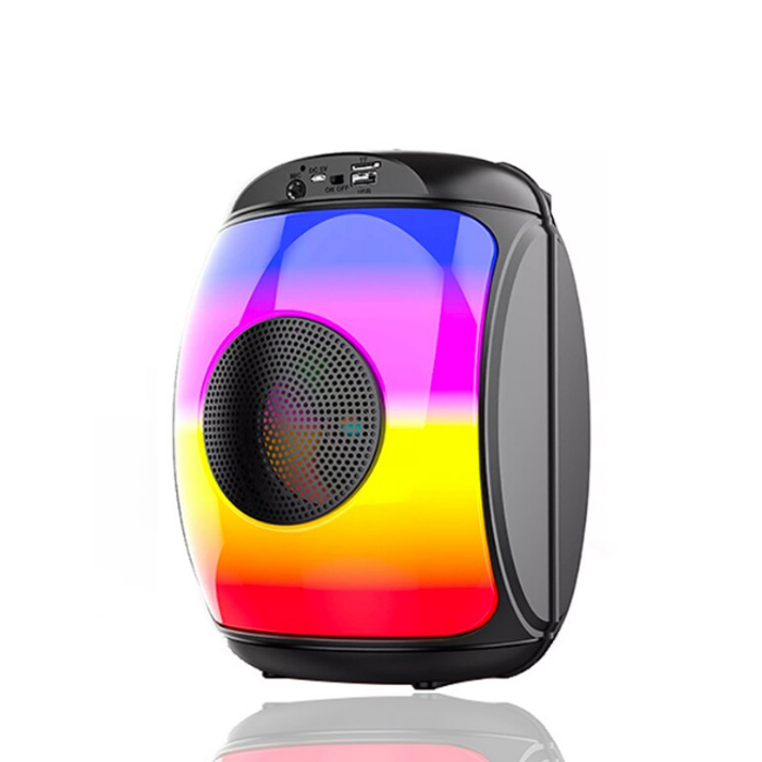 Hordozható BT hangszóró, 30 W PMPO, világítás, mikrofon, ZQS1438