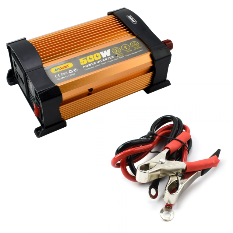 KS500 autós inverter, 500W, 12V–220V