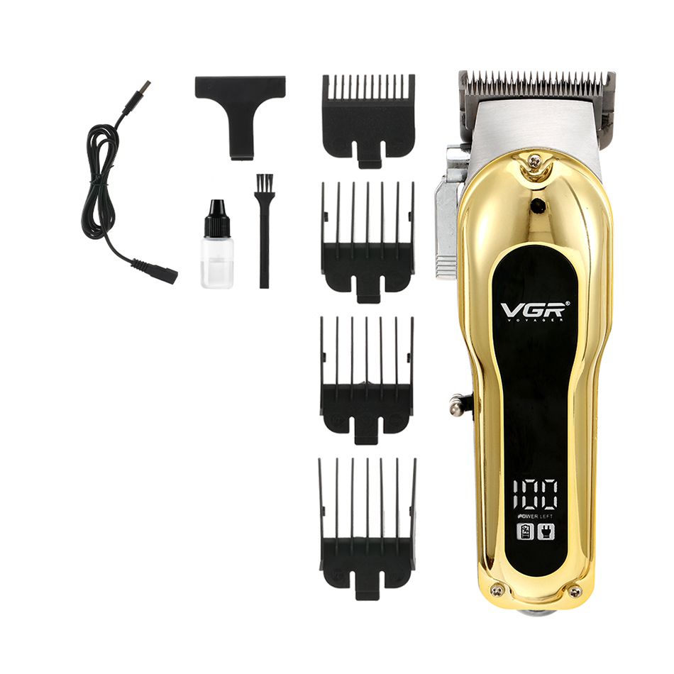 Professzionális Trimmelő V680, rozsdamentes acél pengék, 5W, tart