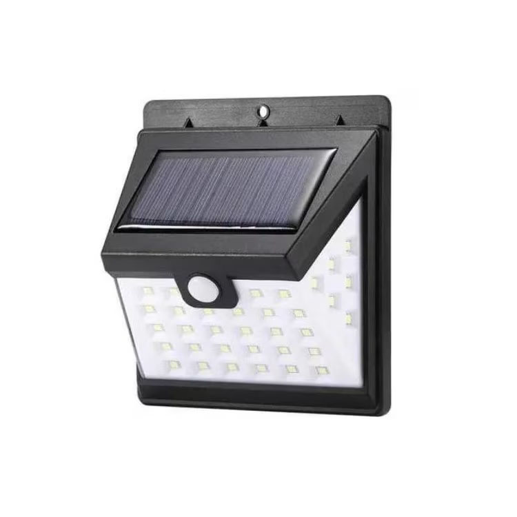 Napelemes fali lámpa mozgásérzékelővel, 40 LED, L427