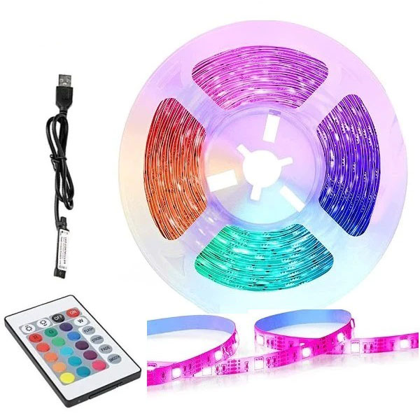 DT30 LED szalag, távirányító, RGB LED, 3m