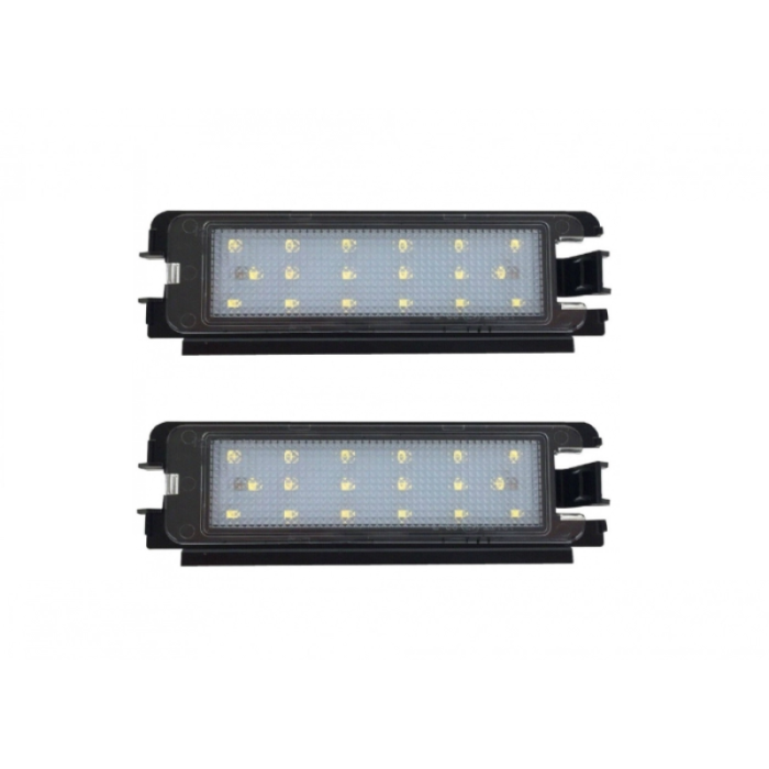 2 db LED-es rendszámtábla lámpa szett, Sandero 2, canbus