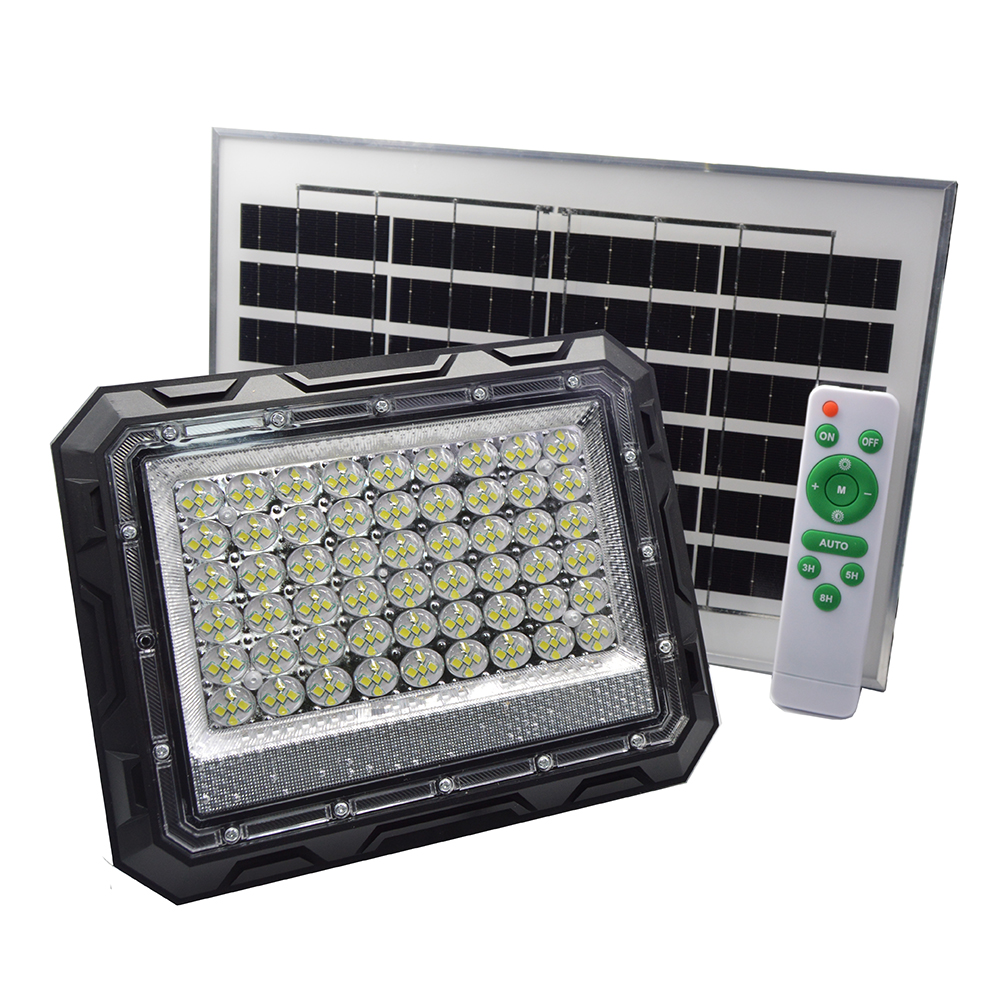 LED projektor napelemmel, 100W, távirányító, ZS56013