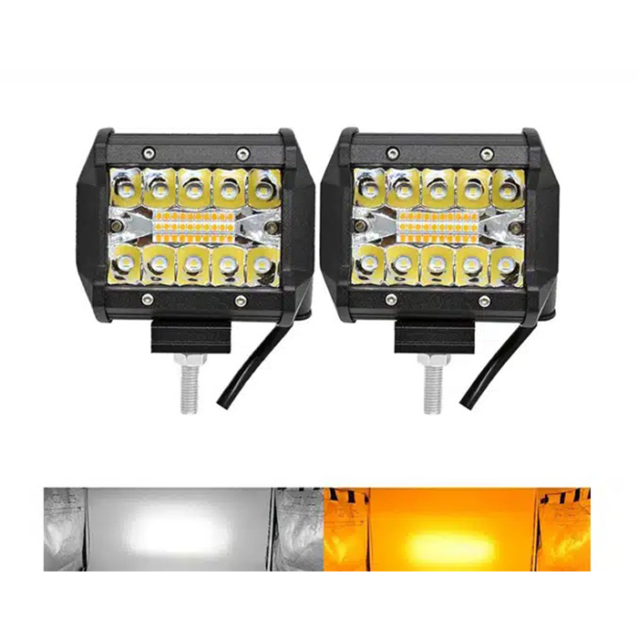 2 db LED autóprojektor készlet, 120W/szett, 2 világítási mód