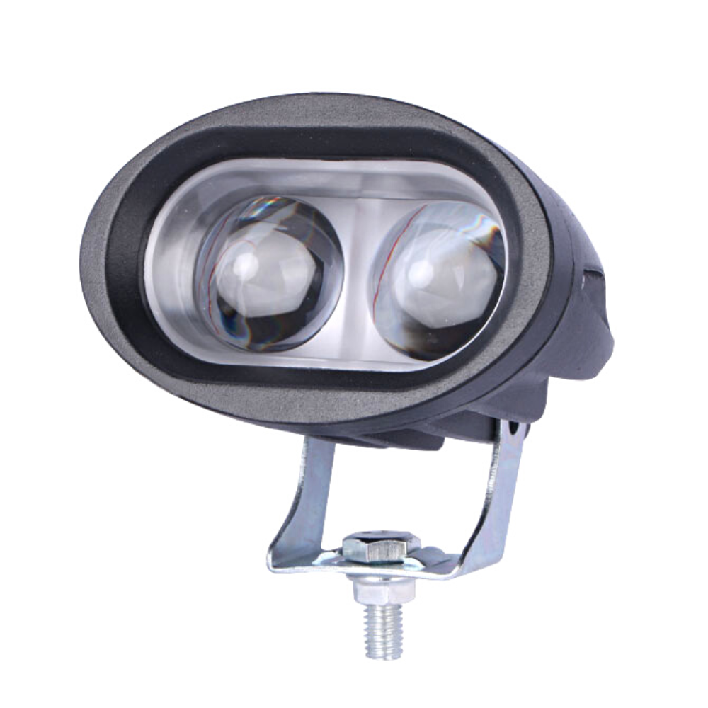 LED autós/motoros projektor, 20W, spot sugár, 10/30V, 6000K, 6D n