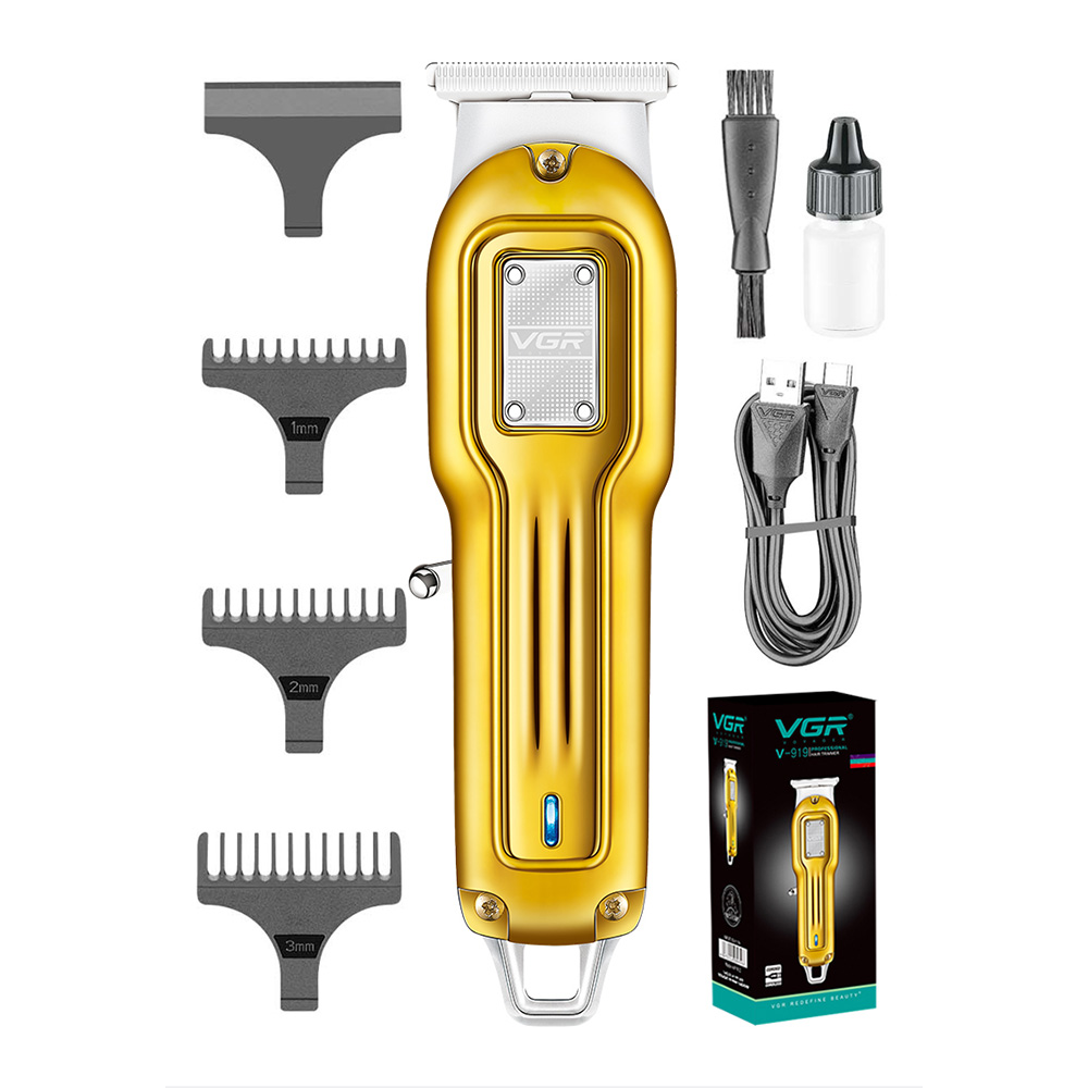 Akkumulátoros hajnyíró, újratölthető, VGR V919 