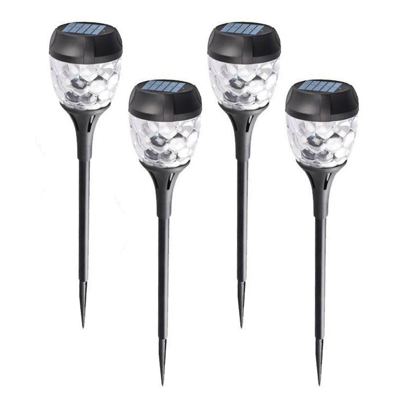 4 db-os kerti lámpa készlet, napelemes töltés, lámpás megjelenés