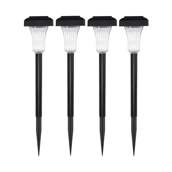 4 db-os kerti lámpa készlet, napelemes töltés, meleg fehér