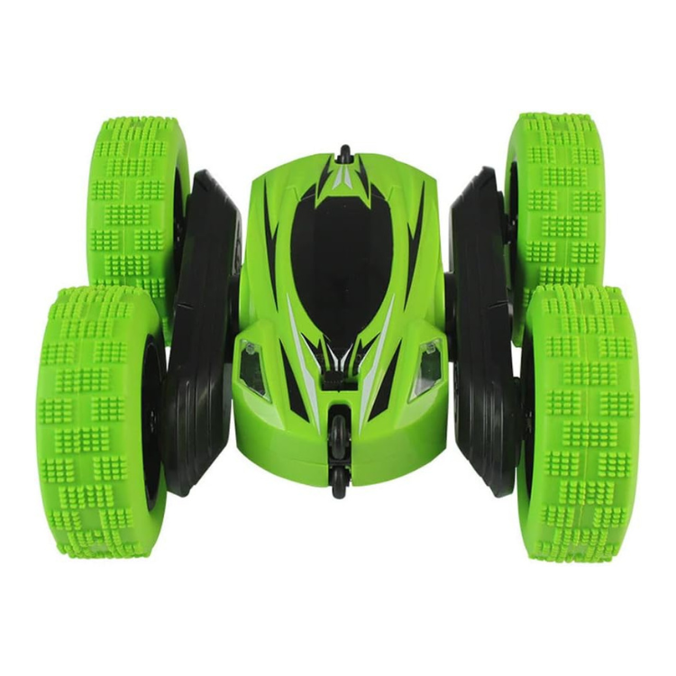 Versenysportkocsi, zöld, távirányítóval, 4 kerékkel