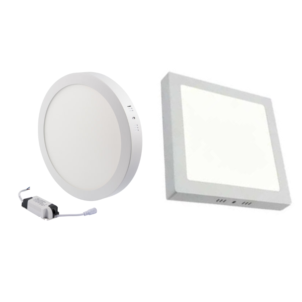 LED panelemelő 18 W, 1440 lm, 23 cm, 3000/6500 K, kerek/négyzetes