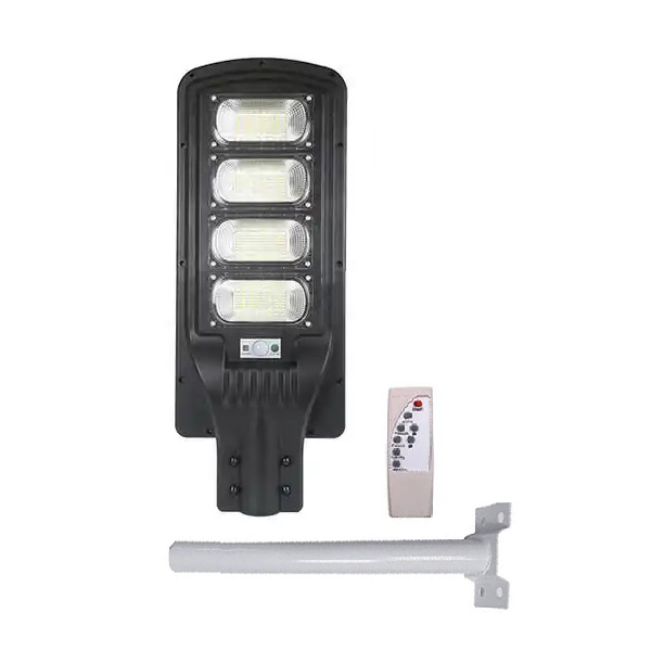 Napelemes lámpa távirányítóval és tartókonzollal, 400W