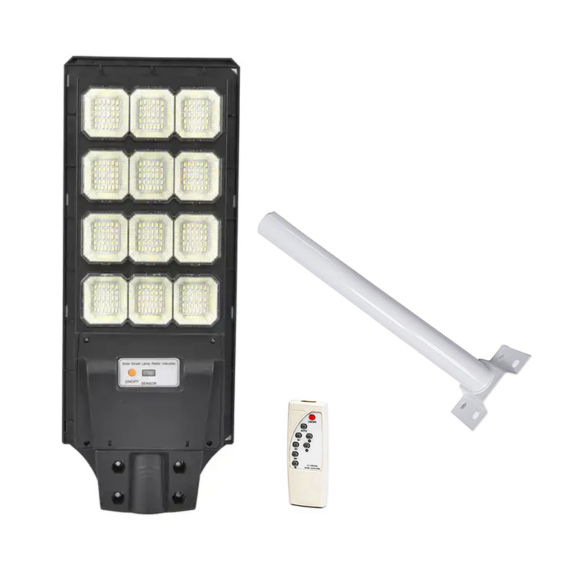 Napelemes lámpa távirányítóval és tartókonzollal, 100W