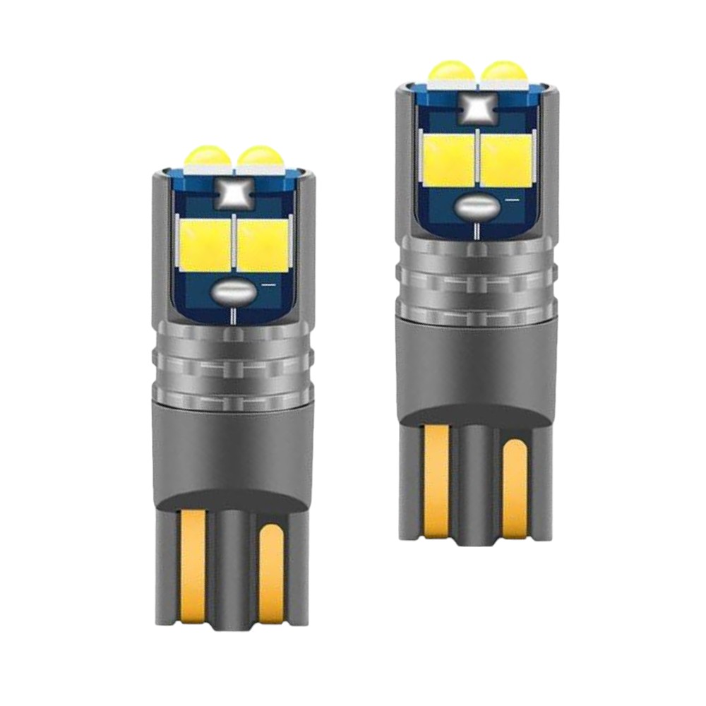 2 db T10 W5W 6SMD autós izzókészlet, 10W, 6000K, 1920lm, 12/24V