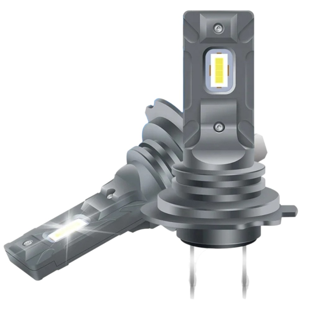 2 db LED H7 autós izzó készlet, 120W/készlet, 12V, 6000K, LED SMD