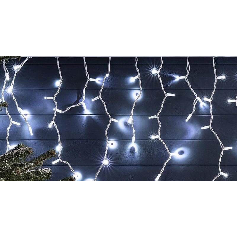 Fényfüggöny beépítés, 4m, 120LED V8, fehér