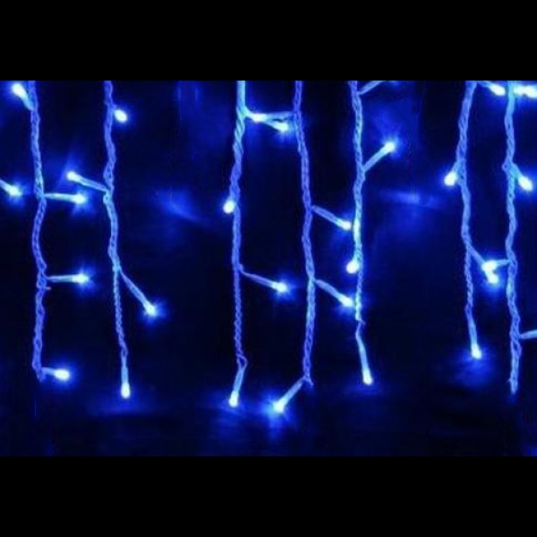 Fényfüggöny beépítés, 4m, 120LED, kék