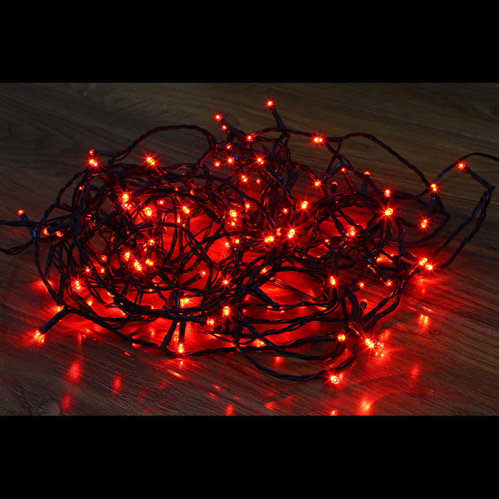 Lineáris telepítés karácsonyfához, tekercs, 500 LED, 50m, piros