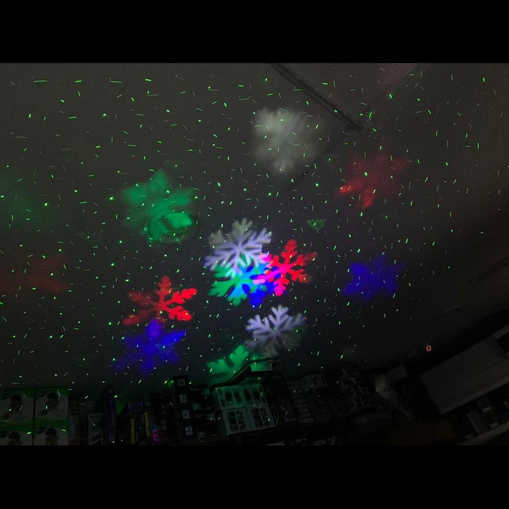 5 W LED projektor, hópelyhek és fényvetítések