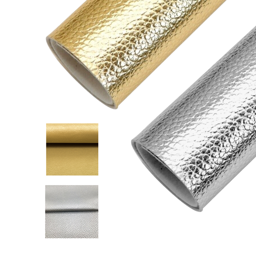 Kárpitjavító készlet, 68 x 250 cm, ezüst/arany metál