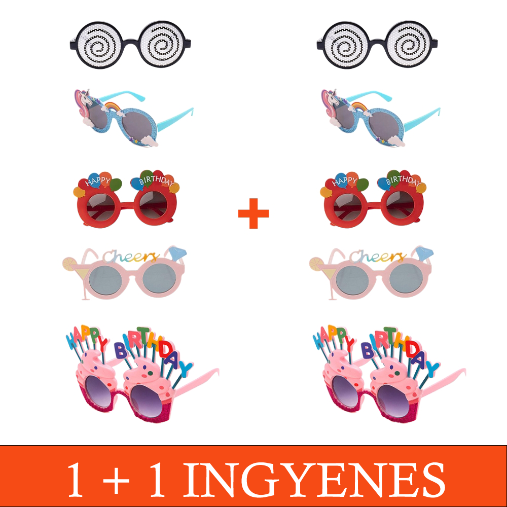 Party szemüveg Happy Birthday felirattal, 18 cm, 1+1 Ingyenes