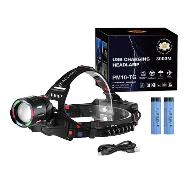 Fejlámpa SY8087TG, zoom, 4 fényerő mód