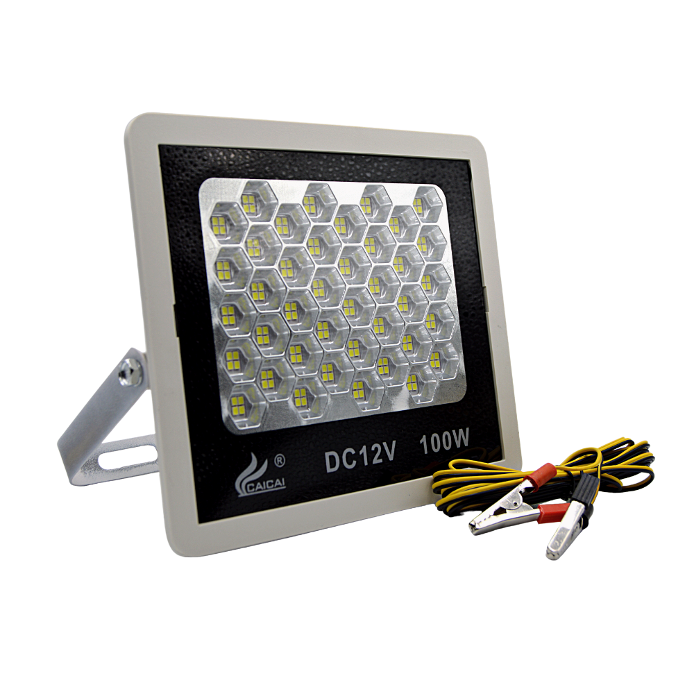 CC2108 bilincses LED projektor, 100W, 12V, 160LED, kemping